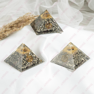 Venta al por Mayor de Pirámides de Orgón y Pirita, Piedras Preciosas Semipreciosas para Meditación y Decoración - Product Image 3