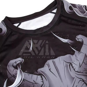 Ropa de Entrenamiento Ajustada y Transpirable para Hombre, Camiseta de Protección Solar de Spandex/Poliéster de Alta Calidad - Product Image 6