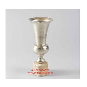 Florero de Metal con Acabado Dorado, Centro de Mesa para el Hogar, Florero Decorativo, Florero en Oferta - Product Image 3