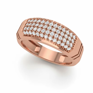 Anillo Nexus de Oro de 14K y Diamantes para Hombre - Product Image 1