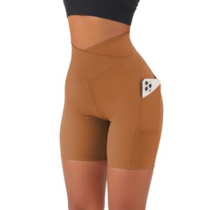 shorts for women Women Sports Short Yoga <b>Legging</b> Shorts Squat Proof High Waist Fitness Tight Shorts Quick Drying Cycling Workout - Product Image 4