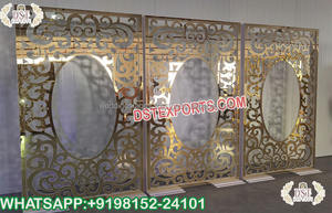 ฉากหลังงานแต่งงานโลหะสีทองหรูหรา ประตูตกแต่งเวทีงานครบรอบ โครงประตูโลหะ ฉากแต่งงานอันงดงาม แผงโลหะตกแต่งเวที แคนาดา - Product Image 5