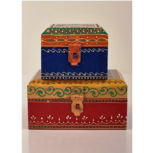 6 ensembles de 2 boîtes en bois écologiques à treillis poli et panneaux muraux suspendus pour la décoration intérieure et les cadeaux - Product Image 1