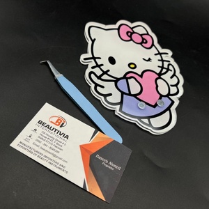 Pinzas de extensión de pestañas de volumen de arranque de 90 grados, azulejos de pestañas acrílicas de agarre fuerte, acero inoxidable para extensiones de pestañas - Product Image 6