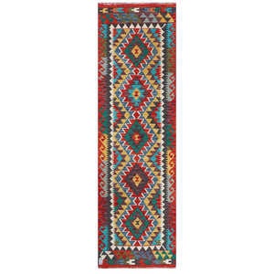 พรมอิมาโกะ ไมมาณา อัฟกานิสถาน คิลิม ขนาด 242 x 76 ซม. พรมและชุดพรมแบบดั้งเดิม - Product Image 1