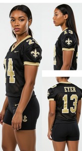 El mejor uniforme de fútbol americano transpirable impreso personalizado con logotipo personalizado y diseño cosido para la práctica - Product Image 2