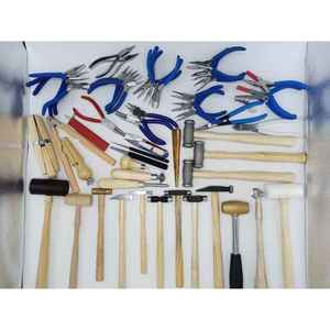 Ensemble de 50 outils de fabrication de bijoux en acier inoxydable de qualité A+, personnalisés, équipement de bricolage de haute qualité - Product Image 5