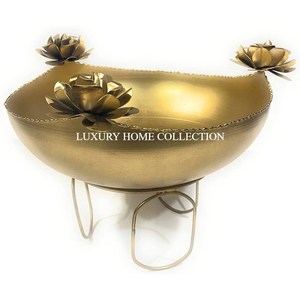 Urli de 3 Niveles con Diseño Martillado, Decoración de Mesa de Gran Tamaño, Urli Clásico para el Hogar y Bodas, Urli Estándar Más Vendido, Soporte para Urli - Product Image 5