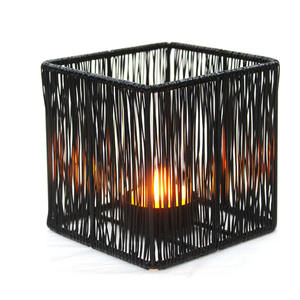 Classique or noir hexagonal métal porte-lumière votive 5x5x3 pouces intérieur extérieur fête décor maison bougeoirs bocaux - Product Image 4
