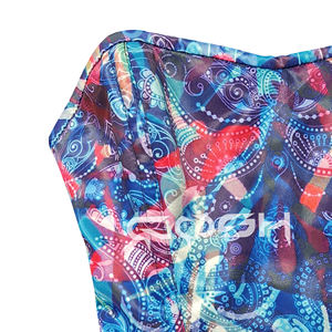 Corset à imprimé aztèque bleu par sublimation numérique - Product Image 3