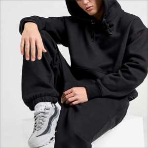 Vente en gros Sweat à capuche oversize en polaire robuste brodé, unisexe, en coton chaud pour l'automne, style streetwear décontracté, avec logo personnalisé - Product Image 6