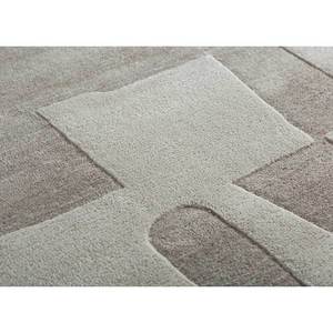 Tapis Jaipur ZA Tnq-3206-White Noise Ivory en laine et viscose tufté à la main 10 mm, motif abstrait rayé, pour couloir, chambre d'adolescent, rectangulaire, pour la maison - Product Image 3