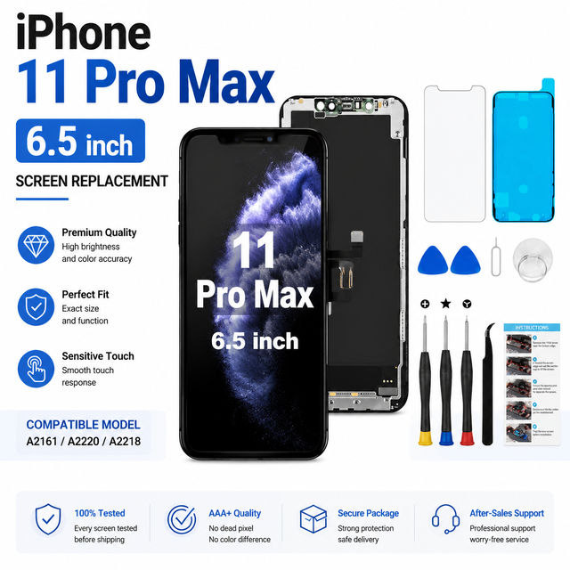 6.5 Inch Touch Screen Digitizer Assembly Replacement Display Mobile Phone Screen Repair Replacement Parts for iPhone 11 Pro Max