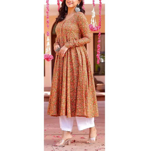 Vestidos estampados de estilo occidental a la moda para mujer a la venta, último diseño, ropa de fiesta, vestidos estampados cómodos para mujer - Product Image 3