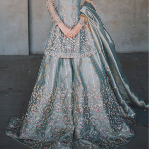 Costume Sharara en Georgette pur, fabrication directe d'usine, avec broderie de sequins, Gharara du Pakistan - Product Image 2