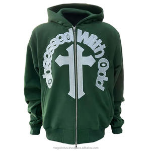 Sudaderas con capucha informales con logotipo propio personalizado Material de poliéster/algodón para la temporada de otoño - Product Image 1