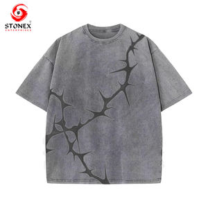 เสื้อยืดผู้ชายระบบกรดจีเอสเอ็ม200-300สำหรับซักแบบวินเทจสั่งตัดตามขนาดได้ - Product Image 1