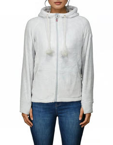 Veste en polaire à fermeture éclair respirante, coupe moderne, spéciale hiver, pour femmes, vêtements d'hiver durables, vêtements décontractés, veste à capuche réglable - Product Image 6