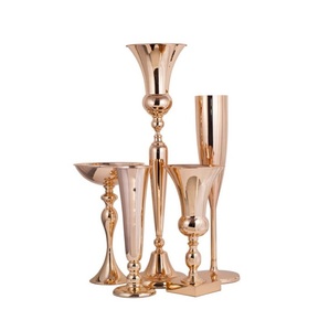 แจกันดอกไม้อลูมิเนียมสำหรับตกแต่งบ้านและงานแต่งงานสำหรับห้องนั่งเล่นรูปปั้นดอกไม้โลหะตั้งโต๊ะ - Product Image 4