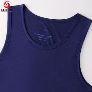 Camiseta sin Mangas Casual para Hombre, Chaleco Deportivo, Tela de Algodón Transpirable, Camiseta de Entrenamiento Ligera de Secado Rápido, Servicios OEM - Product Image 3