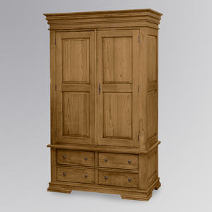 Meubles de chambre à coucher en bois de teck massif de haute qualité au design moderne Armoire d'intérieur avec lit et cadre de lit sélectionnés - Product Image 5