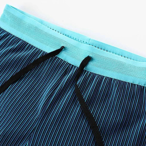 Custom Drawstring Elastic Waist Sports <b>Men</b> <b>Knee</b> <b>Length</b> <b>Short</b> Leggings Quick Dry Compression Running Tights Gym Fitness <b>Shorts</b> - Product Image 3