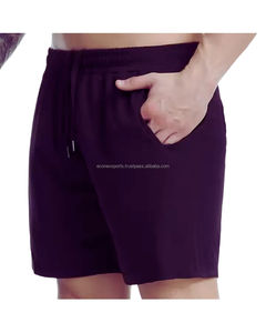 OEM Service 100% Woolen Cotton Oversized Breathable <b>Men's</b> Fitness <b>Shorts</b> Mid Vintage Plaid Decoration Customizable Board <b>Shorts</b> - Product Image 3