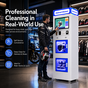 <span class=keywords><strong>Machine</strong></span> de nettoyage de casques multi-modèles standard, version commerciale avec paiement en espèces - Product Image 3