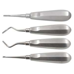 Elevadores de Raíz Dentales Manuales de Acero Inoxidable de Primera Calidad, Instrumentos Quirúrgicos con Mango Dorado, Certificación MOL - Product Image 3