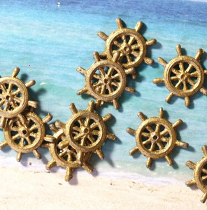 Handmade Magic 2 Vintage Brass <b>Ship</b> <b>Wheels</b> High Quality Best Nautical <b>Ship</b> <b>Wheel</b> Handmade Decor - Product Image 1