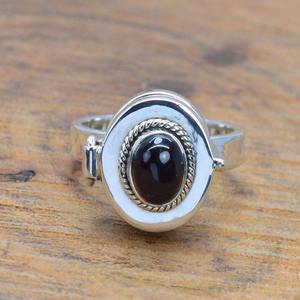 Handmade Classical Ring 925 Solid Silver <b>Jewelry</b> For Women 925 Sterling Silver Black Onyx Gemstone Boho Style Ring Gift <b>Sister</b> - Product Image 5