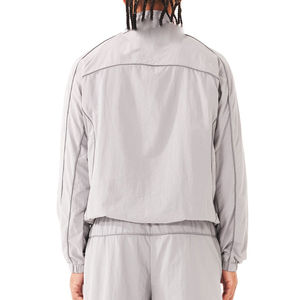 Conjunto de cortavientos de nailon de alta calidad, chándal deportivo de tubería personalizado para hombres adultos, chándal de serigrafía de invierno para hombres - Product Image 3