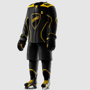 Conjunto Deportivo de Hockey sobre Hielo Personalizado de Alta Calidad, 100% Poliéster, para Adultos, Último Diseño, Uniforme con Impresión Digital para Entrenamiento - Product Image 3
