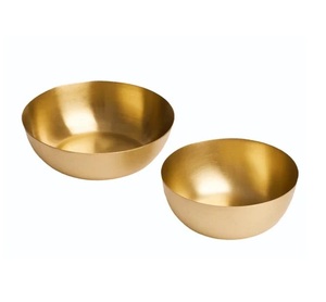 Cuenco decorativo de aluminio, superventas, utensilios de cocina, cuencos de latón chapados en oro de alta calidad para servir. - Product Image 5