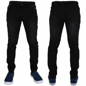 กางเกงยีนส์ผู้ชายคุณภาพสูง น้ำหนักเบา สีพื้น สวมใส่สบาย เอวกลาง ทรงตรง ผ้าฝ้าย 100% ระบายอากาศได้ดี ราคาถูก - Product Image 2