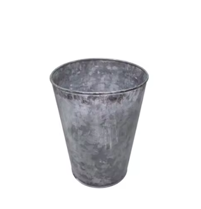 Jardineras decorativas con acabado galvanizado para jardín de colecciones impresionantes para plantar con flores, plantas pequeñas, árboles, llegada caliente - Product Image 4