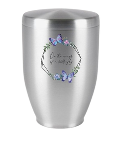 โกศโลหะเคลือบสีฟ้าสำหรับงานศพพิธีฝังศพโกศเคลือบสีฟ้า - Product Image 5