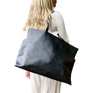 Luxury Cowhide Leather Women's <b>Handbag</b> with Custom Zipper Closure and Panelled Design Featuring Two Portable Handles-<b>Big</b> Size - Product Image 3