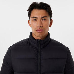 Veste d'hiver matelassée pour homme en toile, design personnalisé, anti-boulochage, manches longues, à capuche, imperméable, vente en gros - Product Image 4