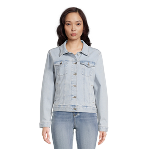 Veste en jean tissée pour femmes grande taille de luxe pour la saison hivernale, design personnalisé, lavée, décontractée, coupe ajustée, respirante, écologique - Product Image 5
