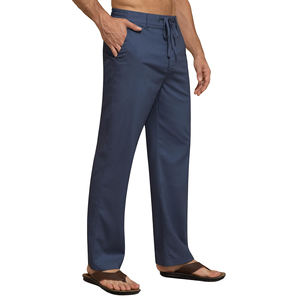 Pantalons sur mesure pour hommes pantalons de survêtement en coton avec poches empilées pantalons de survêtement en polaire décontracté tricoté uni teint hiver pantalons pour hommes - Product Image 2