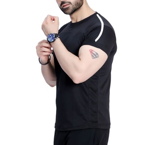 T-shirt uni à manches courtes, coupe classique, sportif, respirant, écologique, séchage rapide, prix bas, fabrication OEM/ODM. - Product Image 2