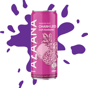 Fresh Kombucha <b>Tea</b> with Passion Fruit Flavor Healthy Non-Alcoholic Drink <b>Infused</b> Black <b>Tea</b> Crafted Reliable Vietnam Manufacturer - Product Image 1