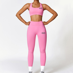 Ensemble 2 pièces de vêtements de sport pour femmes, vêtements de sport pour filles, vêtements d'athlétisme, de fitness, de yoga, de sport, de soutien-gorge et de leggings - Product Image 1