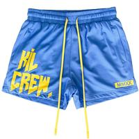 Shorts décontractés personnalisés en velours côtelé et polyester pour hommes, avec poches à motif uni sur le devant, respirants, écologiques, séchage rapide, taille élastique et cordon de serrage