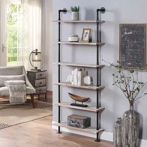 Antique design metal & wood <b>storage</b> shelving <b>rack</b> bulk quantity wholesale for home hotels and restaurant <b>kitchen</b> living room - Product Image 4