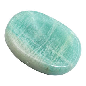 Pierre d'amazonite en cristal faite à la main, vente en gros de pierre semi-précieuse polie pour le pouce, style Feng Shui, pour la guérison - Product Image 1