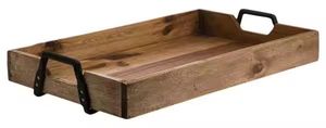 Venta caliente antiguo varios tamaños grandes bandejas de madera para servir bandeja de té bandeja para servir comida fábrica al por mayor hecha por madera de acacia - Product Image 2