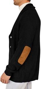 Pull en molleton à manches longues pour homme, couleurs personnalisées, broderie, impression numérique, avec empiècements aux coudes, pull d'hiver, forte demande - Product Image 3