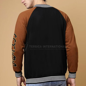Men Varsity Winter <b>Jacket</b> <b>Thick</b> Warm Cotton Blend College Style Outerwear Coat Men Varsity <b>Jacket</b> with <b>Fleece</b> Lining - Product Image 6